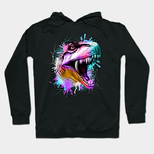 Tri-Rex Watercolor Hoodie